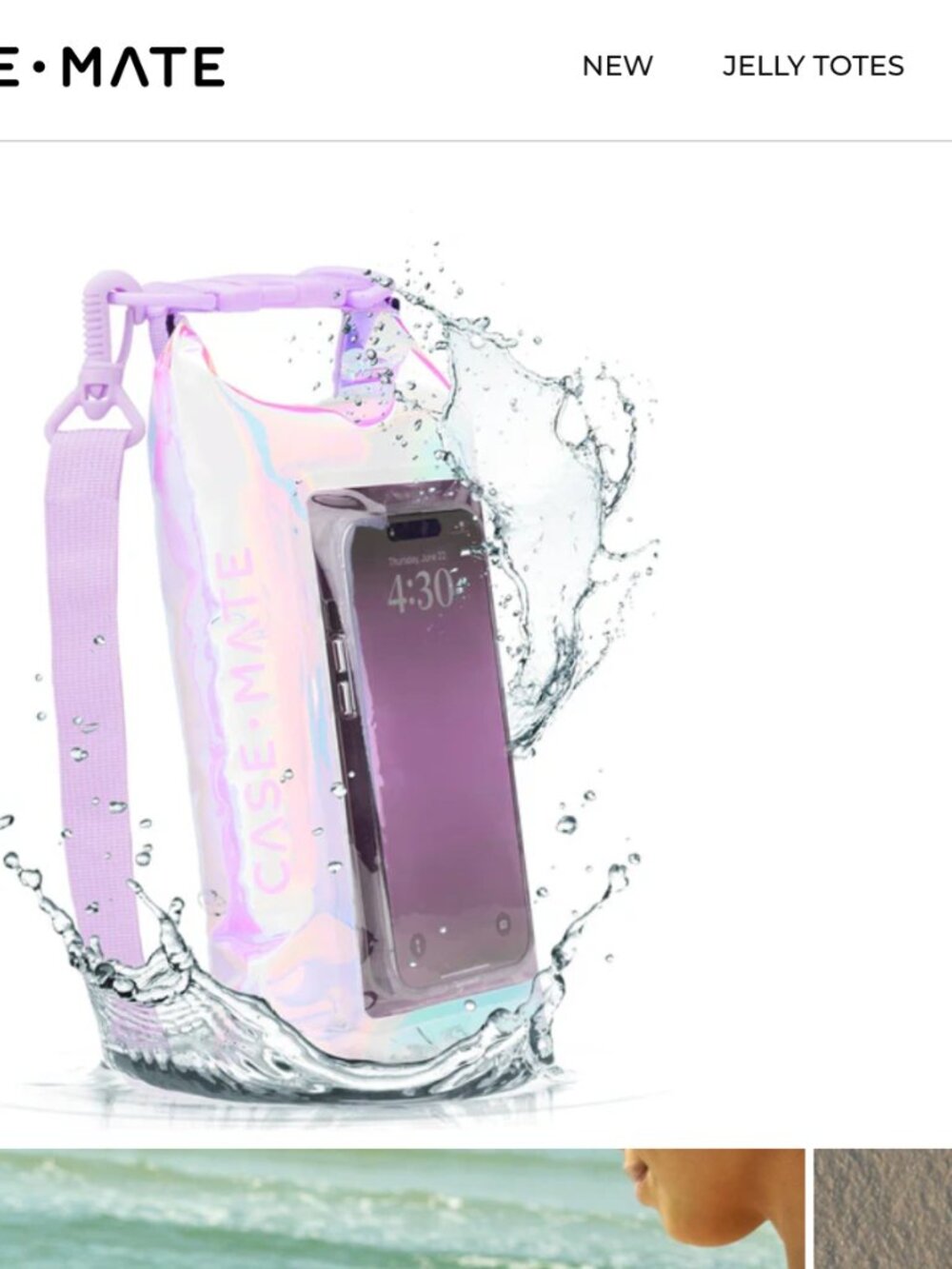 Case-Mate Waterproof 2L Dry Bag with Built-in Phone Pouch - Soap Bubble